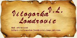 Vilogorka Londrović vizit kartica